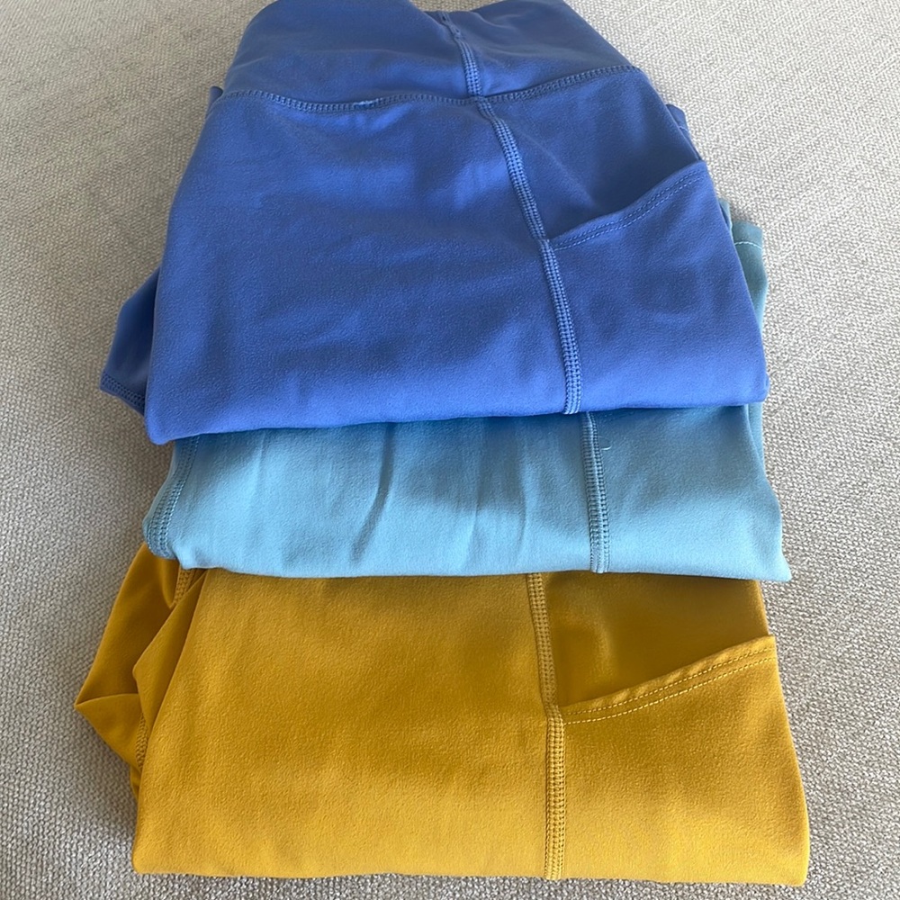 Workout shorts (3) from Bandier.